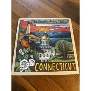 Sincerely Sticks 'still Revolutionary' Connecticut Wood Wall Plaque Handmade 9x9